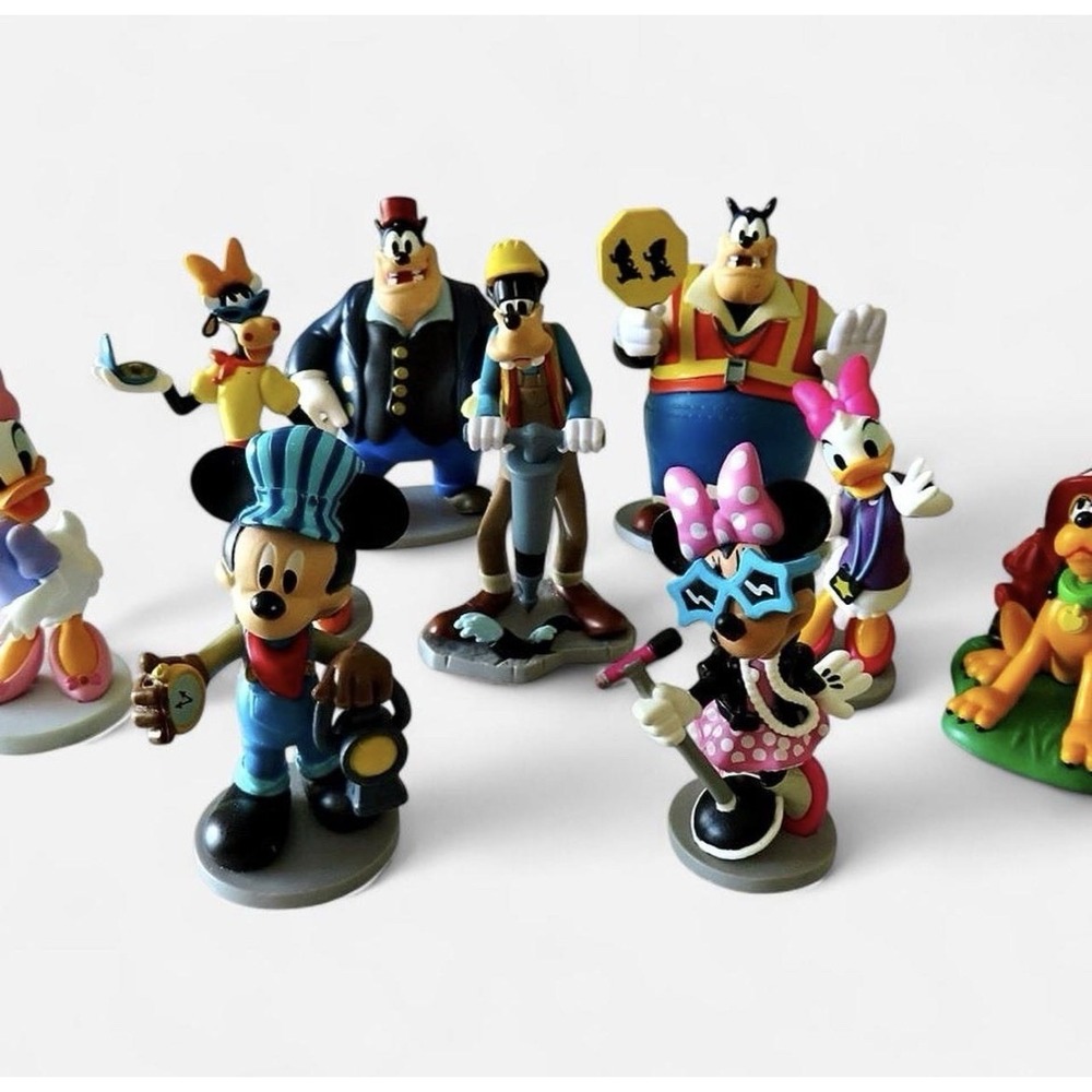 Disney Mickey Mouse Clubhouse Mickey + Gang PVC Figurine/Cake Topper Lot of 9